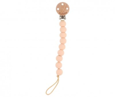 Porte-sucette en silicone Pure Rose