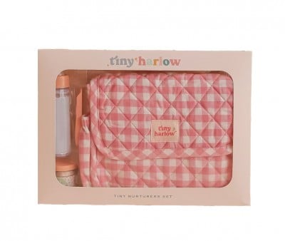 Set per Bambole Tiny Nurturers Gingham Pink