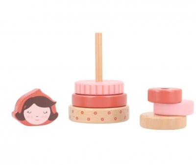 Pequena torre empilhável e personalizável Little Red
