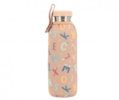 Bottiglia Acciaio Fodera Funny Letters Personalizzabile 750ml