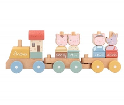 Trem Personalizável da família Little Pigs