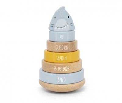 Torre empilhável Mr. Shark Personalizável