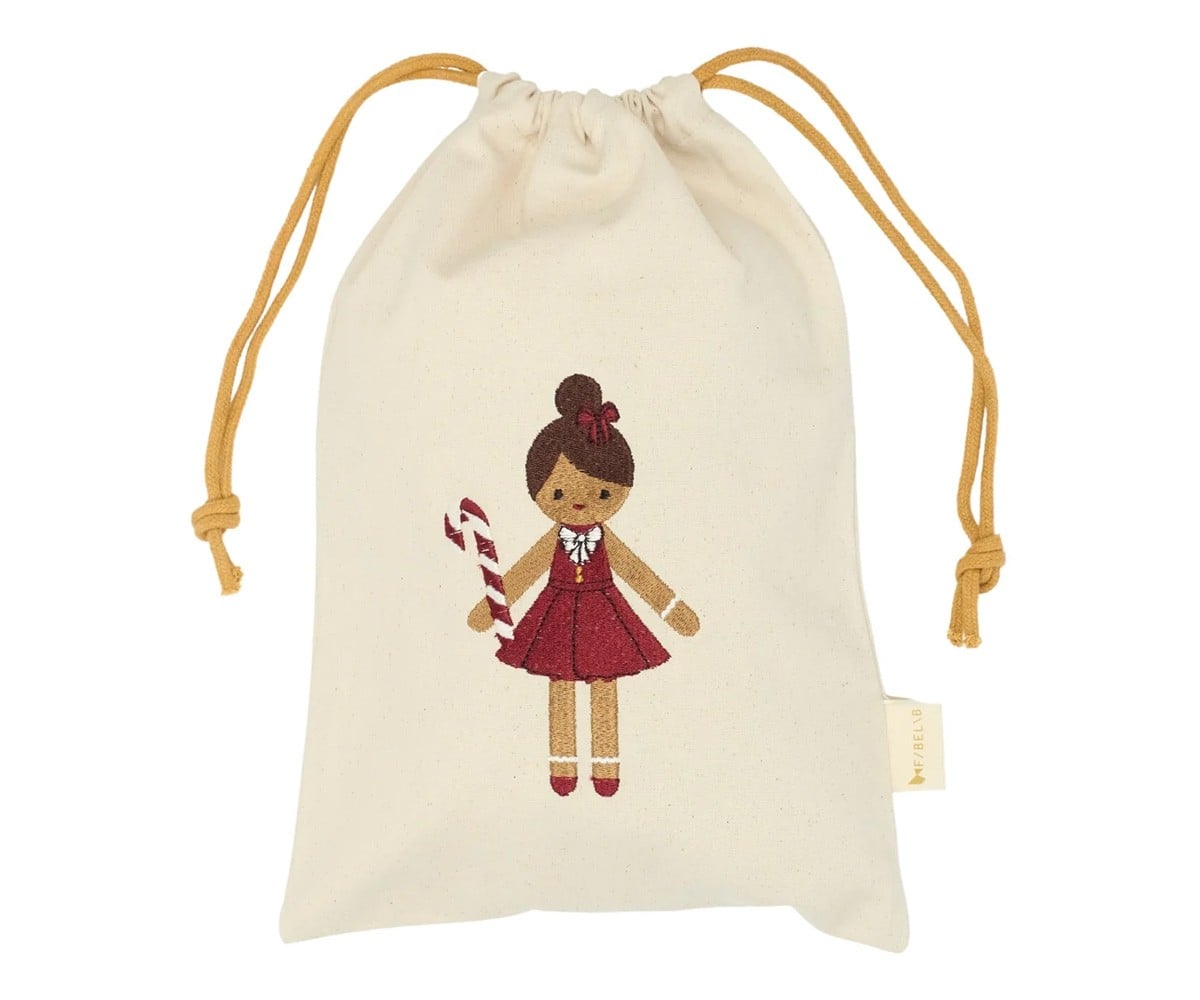 Saco de Natal Pequeno Personalizável Gingerbread Girl