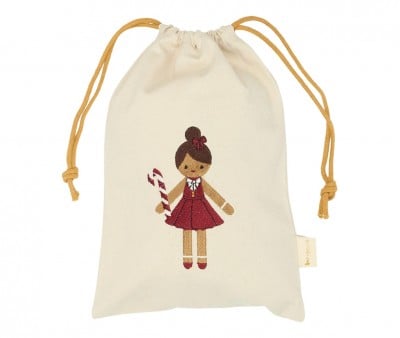 Saco de Natal Pequeno Personalizável Gingerbread Girl