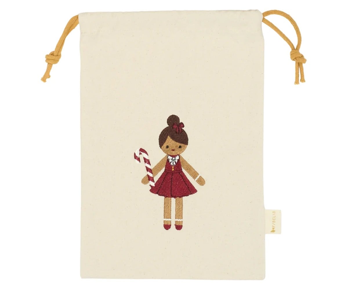 Saco de Natal Pequeno Personalizável Gingerbread Girl