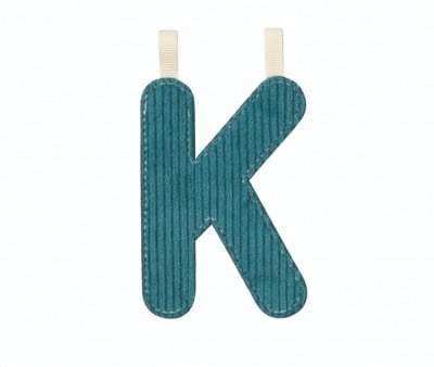 Lettre K Phosphorescente en Tissu