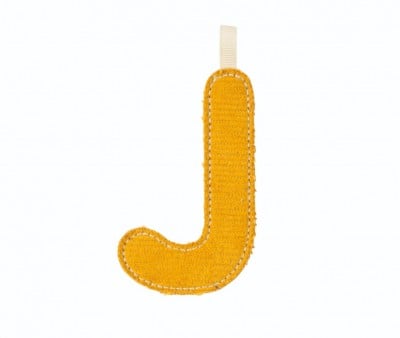 Lettre J Phosphorescente en Tissu