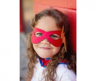 Superhero Tutu, Cape and Mask Red 4-6 Y