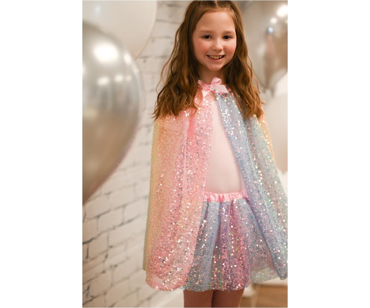 Ombre Sequins Cape 4-6 Y