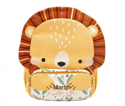 Mochila de leão grande e personalizável