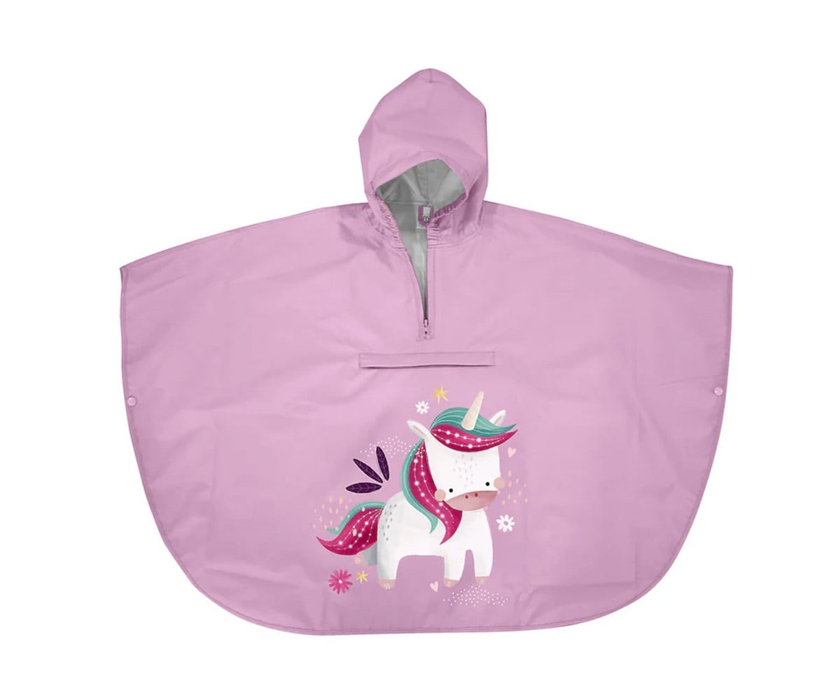 Poncho impermeável Unicórnio