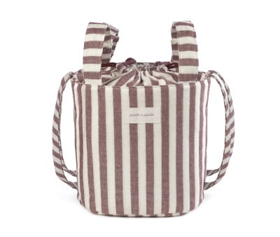 Bolsa Bucket Cherry Rayas