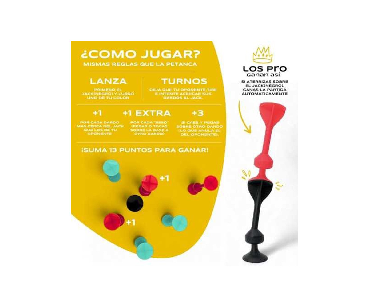 Set de 3 Fléchettes en Silicone avec Ventouse Peach