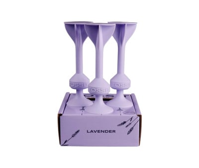 Set of 3 Silicone Darts with Suction Cup Lavender