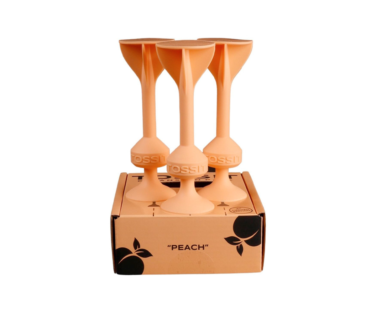 Set de 3 Fléchettes en Silicone avec Ventouse Peach