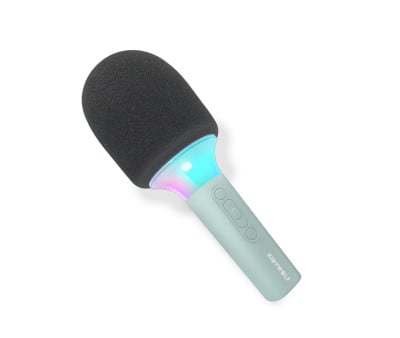 Microfone sem fio Kidymic Green Karaoke