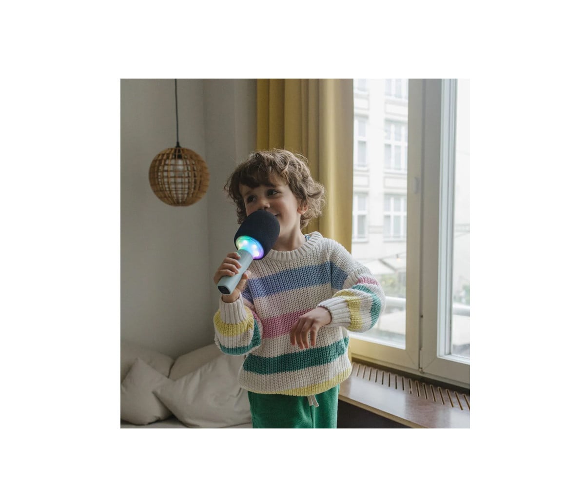 Microfone sem fio Kidymic Green Karaoke