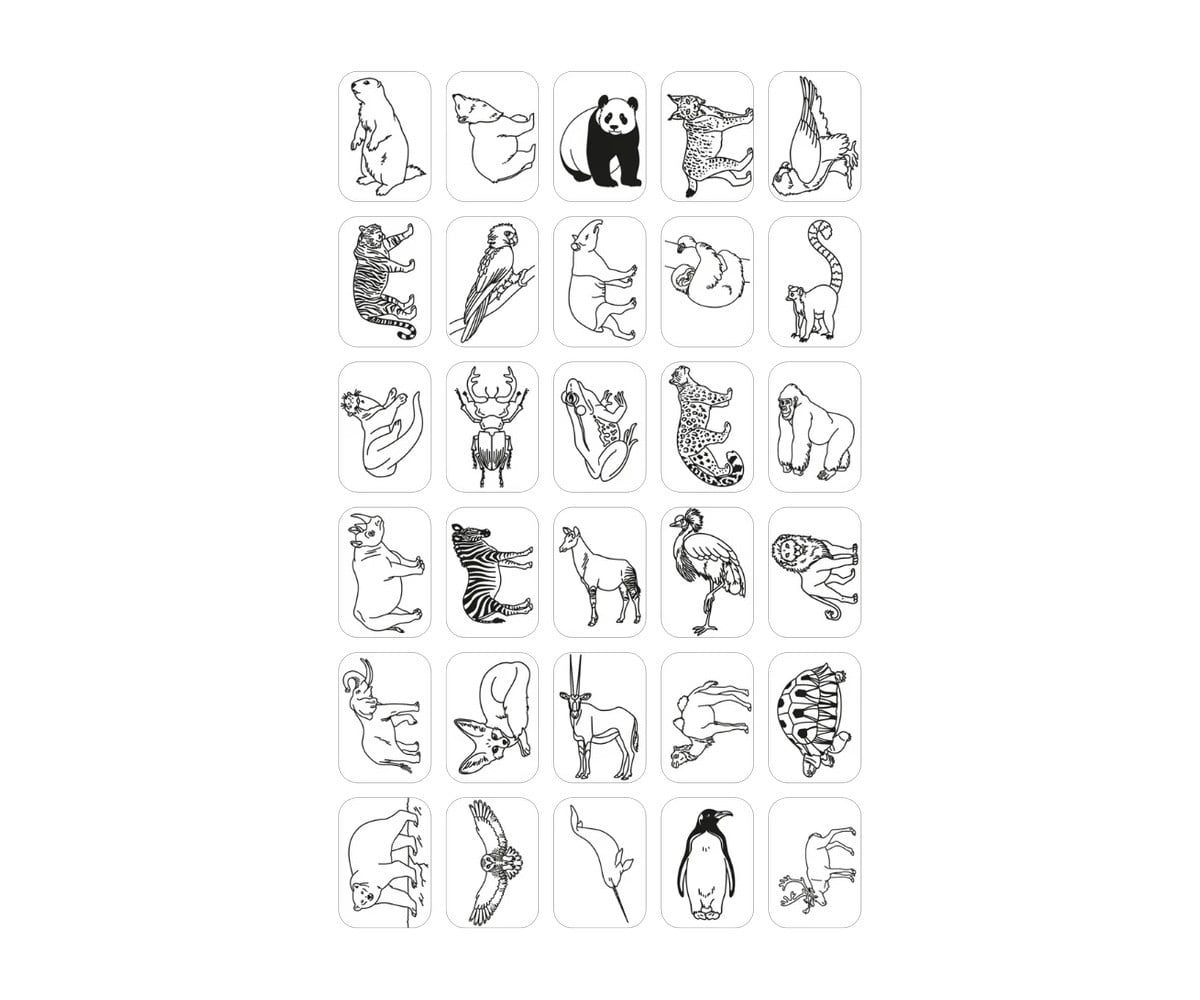 KidyDraw Modelos Mini de Animais, Oceanos e Piratas