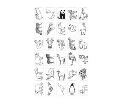 KidyDraw Modelos Mini de Animais, Oceanos e Piratas