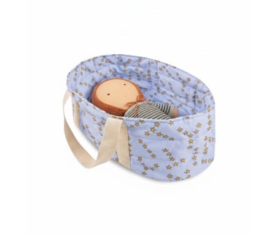 Capazo para Muñecos Gommu Stars Grey