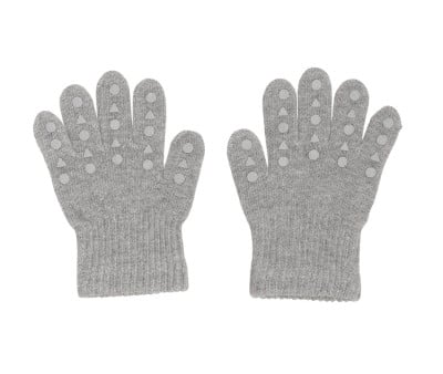 Guanti GobabyGo Antiscivolo Lana Merinos Grey Melange