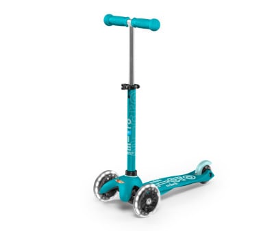 Mini Micro Deluxe Scooter Aqua LED Lights