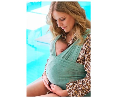 Porte-Bébé Respirant Cuddle Breeze Watersling Sage Green