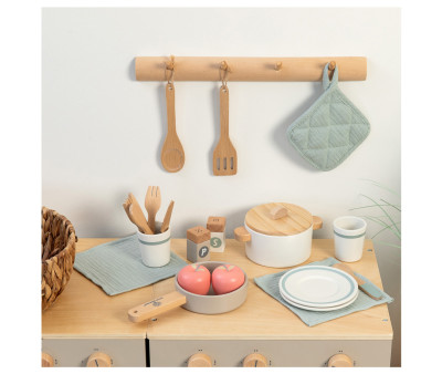 Set de Cuisine et Vaisselle Aronia Blanc/Gris 20 Pièces