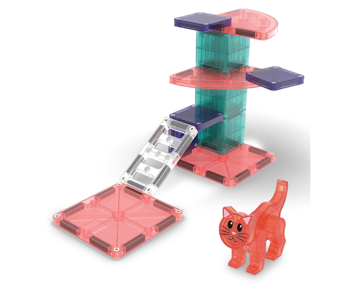 Conjunto de construção Magna-Tiles Cat Tree de 13 peças