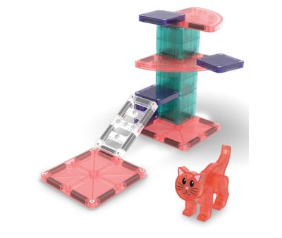 Conjunto de construção Magna-Tiles Cat Tree de 13 peças