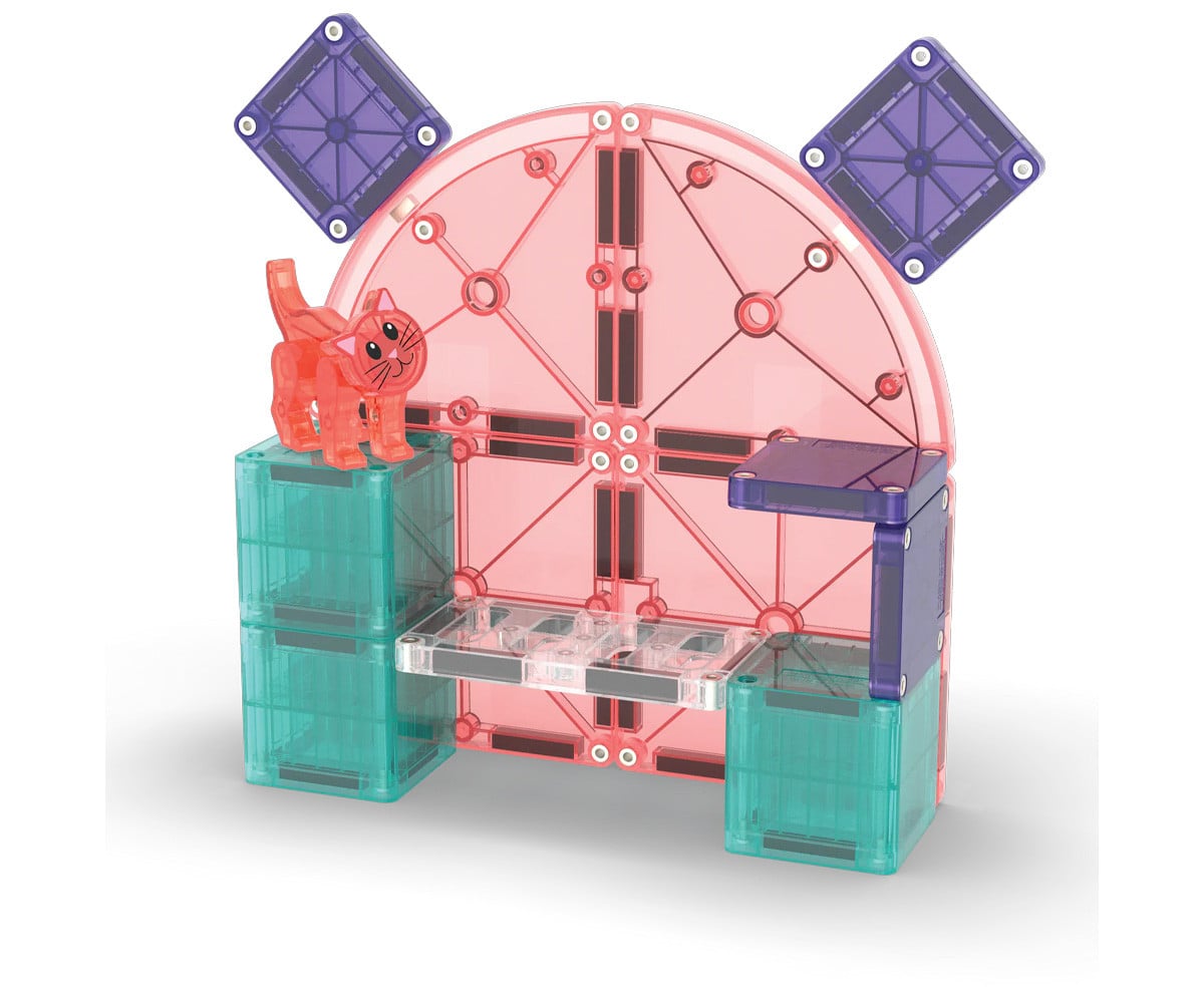 Conjunto de construção Magna-Tiles Cat Tree de 13 peças