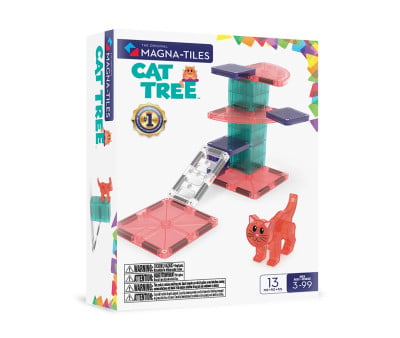 Conjunto de construção Magna-Tiles Cat Tree de 13 peças