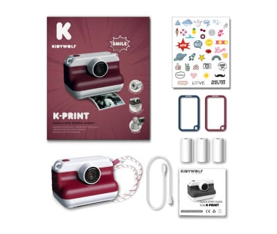 Appareil Photo Enfant à Impression Thermique K-Print Red