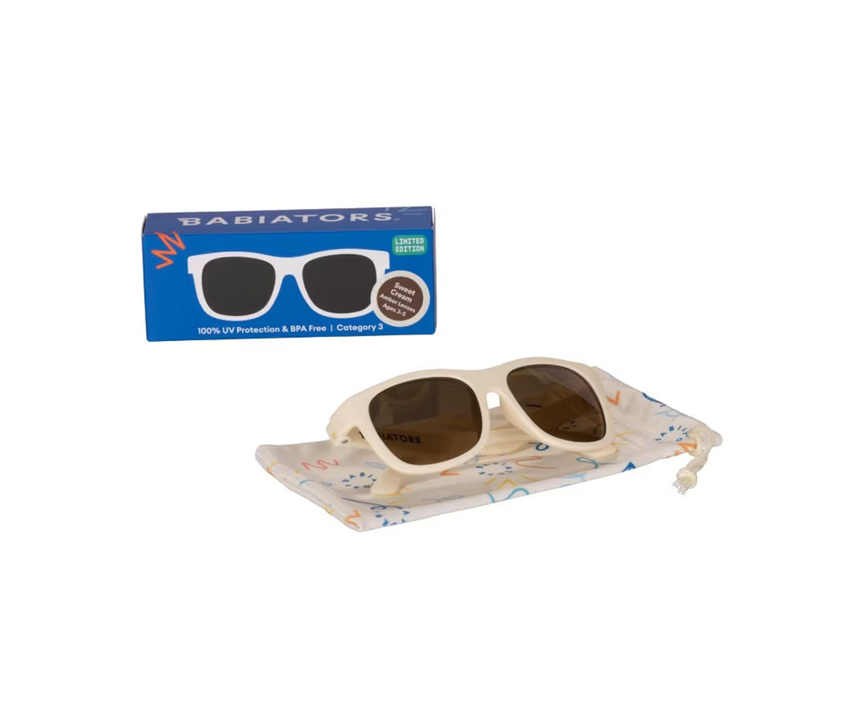Lunettes de Soleil Navigators Flexibles (+6 ans) Sweet Cream Amber Lenses