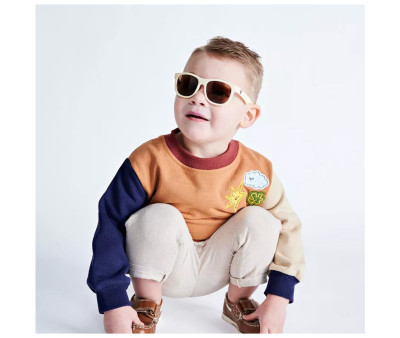 Lunettes de Soleil Navigators Flexibles (+6 ans) Sweet Cream Amber Lenses