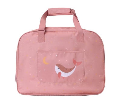 Bolsa de praia com malha  Personalizável Whale Pink