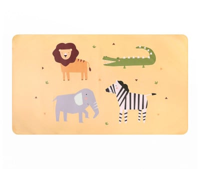 Toalha de praia Microfibra Personalizável Wild Animals