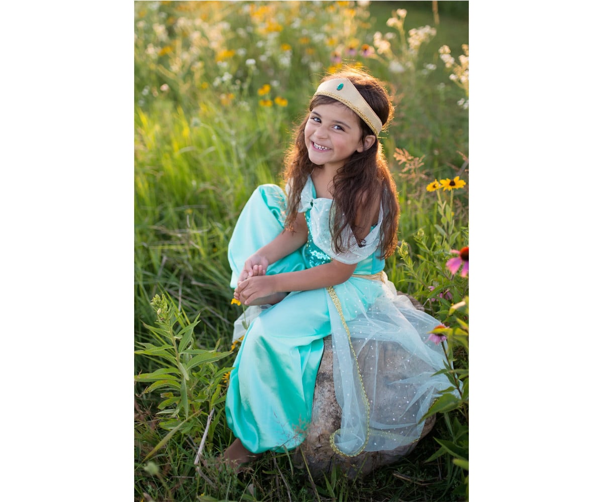 Déguisement Enfant de Princesse Arabe Jasmin Turquoise