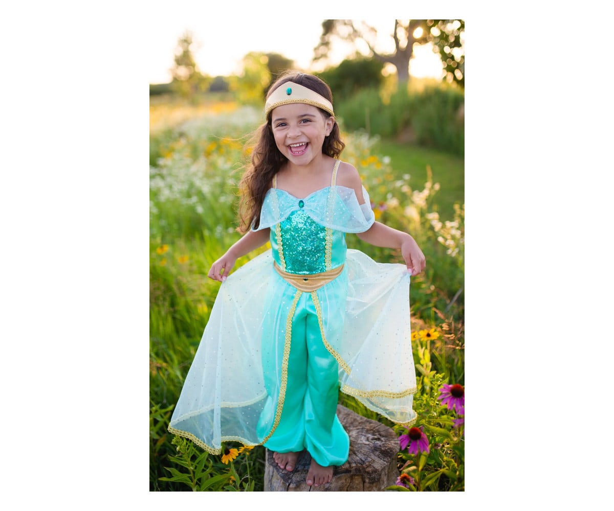 Déguisement Enfant de Princesse Arabe Jasmin Turquoise