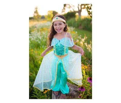 Déguisement Enfant de Princesse Arabe Jasmin Turquoise