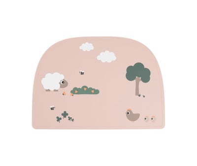 Tovaglietta Silicone Tiny Farm Powder