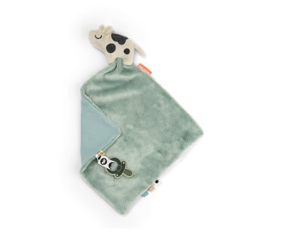 Personalized Pacifier Holder Comforter Dotti Blue