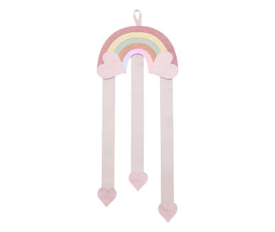 Porta clips de cabelo Rainbow Heart
