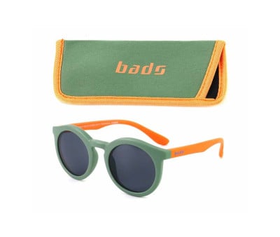 Gafas de Sol Infantil Flexibles BADS4020 Verde-Naranja (6-12 años)