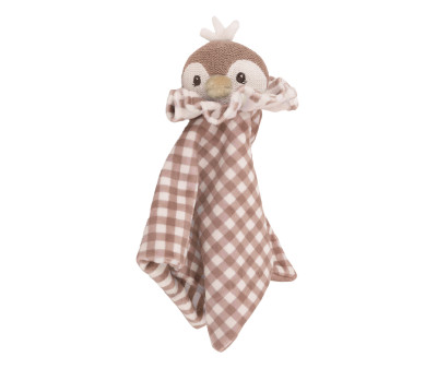 Doudou Peluche Pinguino Praliné Moka Personalizzabile