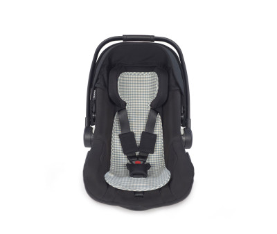 Car Seat Liner Matcha Gingham Praliné