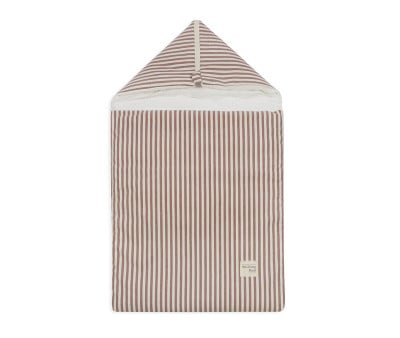 Baby Sleep Bag Moka Striped Praliné