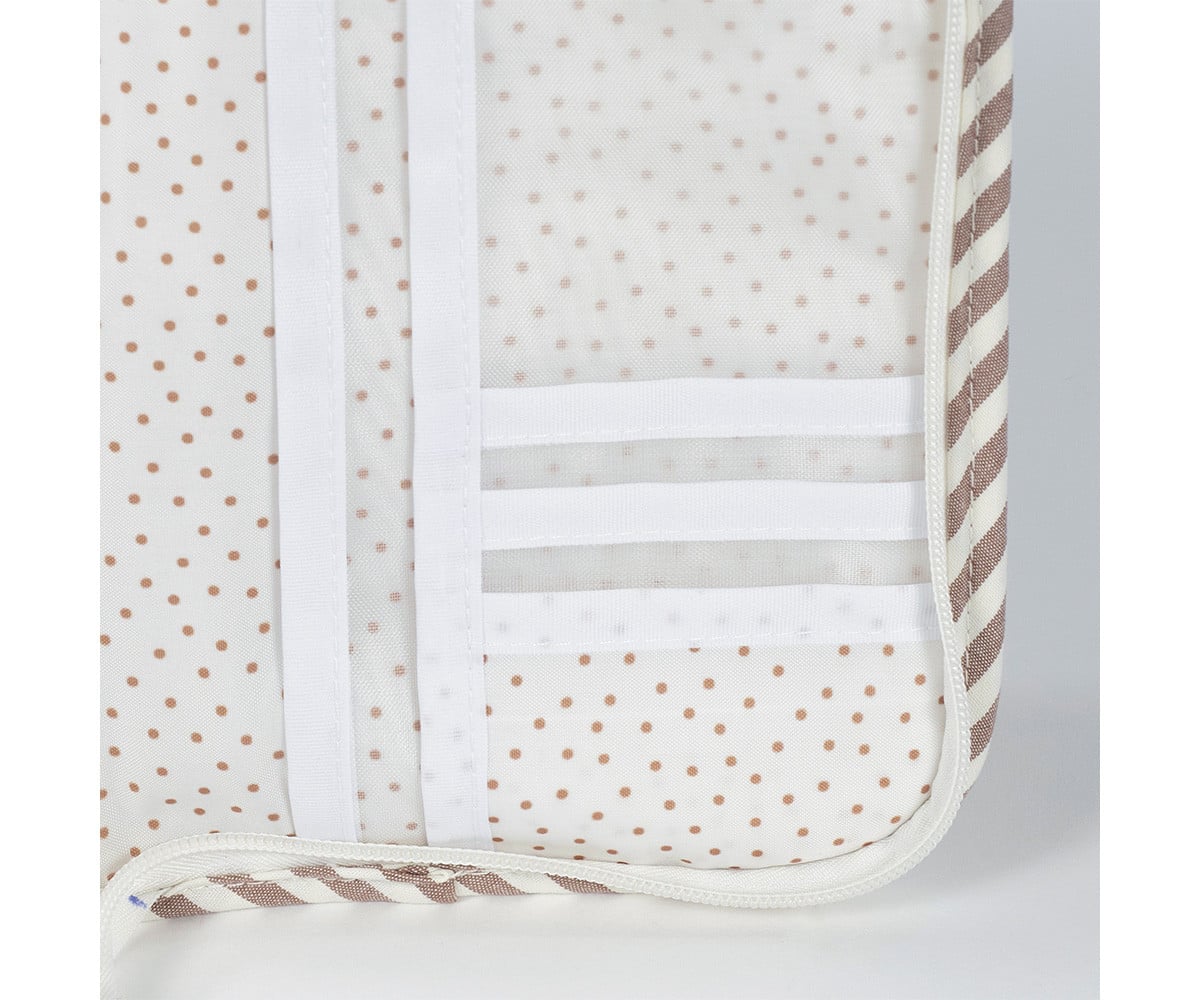 Porta Documenti Praliné Stripes Moka