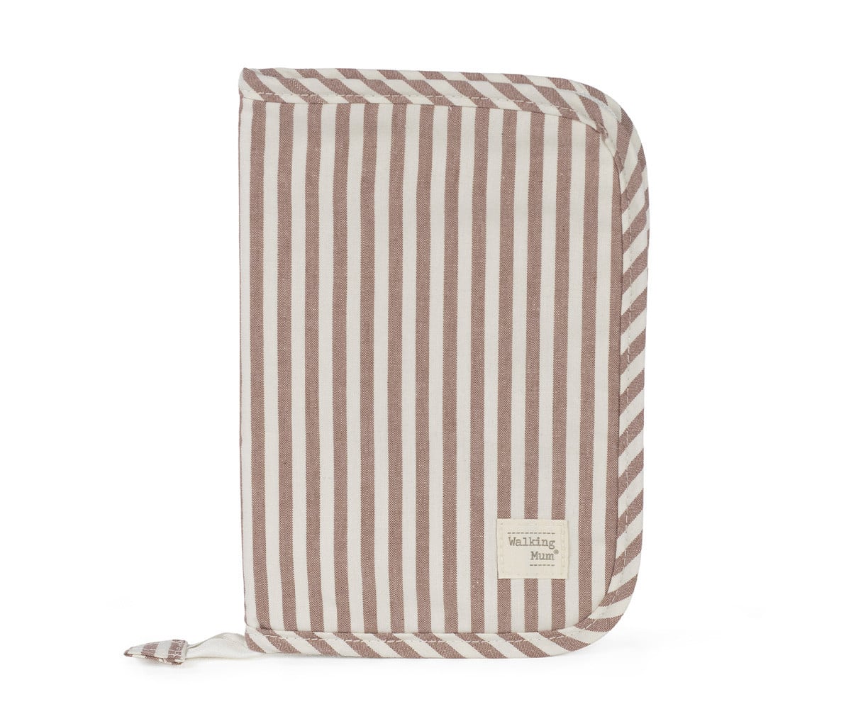 Porta Documenti Praliné Stripes Moka