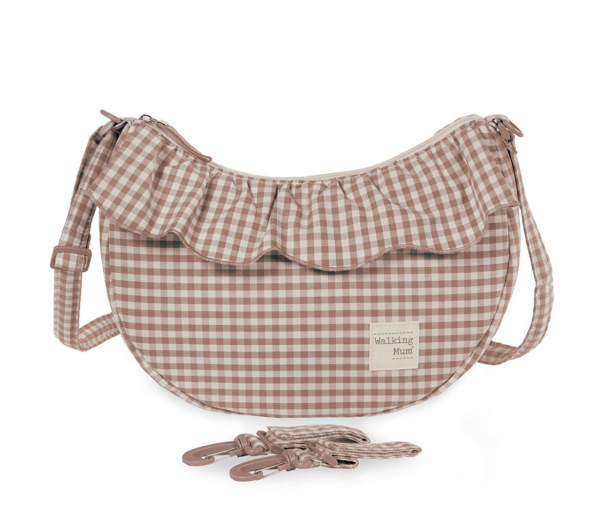 Bolso Crossbody Gondola Praliné Vichy Moka